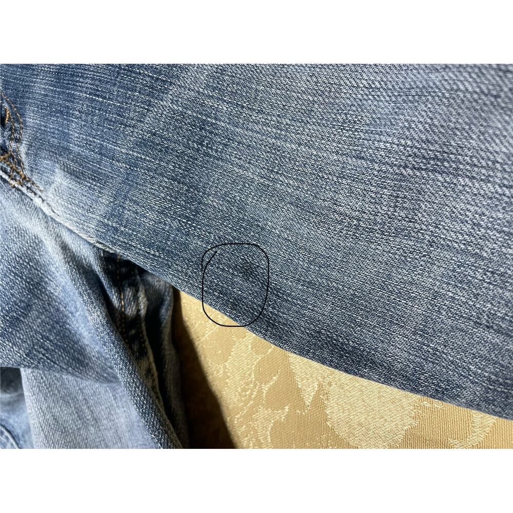 Levi's Superlow 518 Jeans Womens Size 9 Medium Stretch Distressed Small Stain - Picture 11 of 11